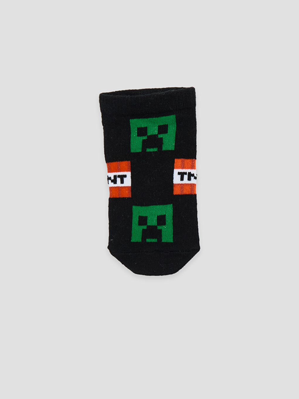 Siyah Minecraft Erkek Çocuk Patik Çorap
