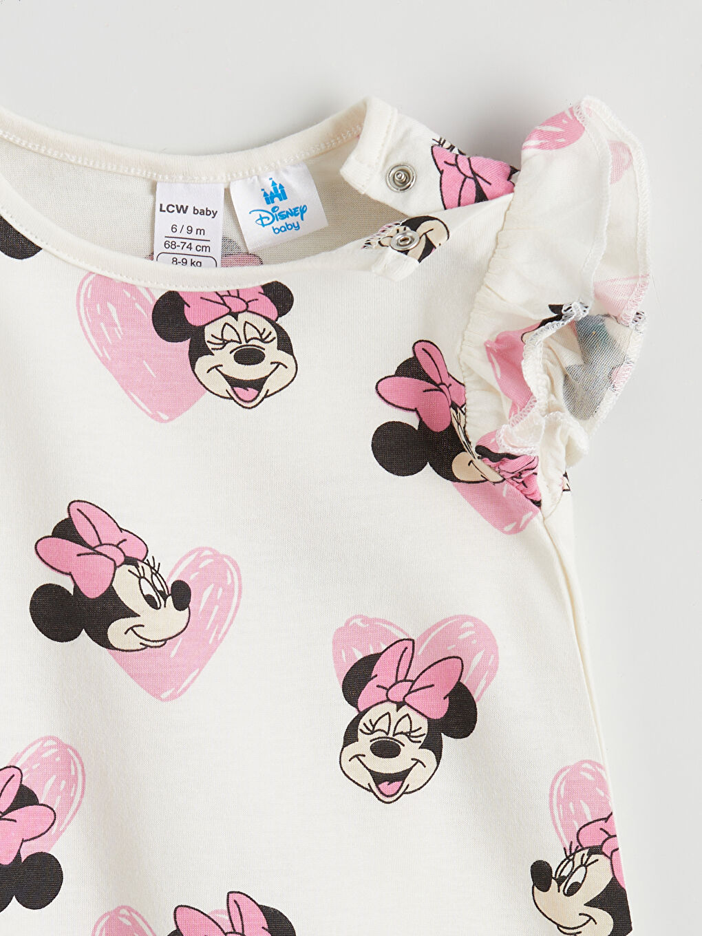 Dvodelni nabrani kombinezon za devojčice.-6