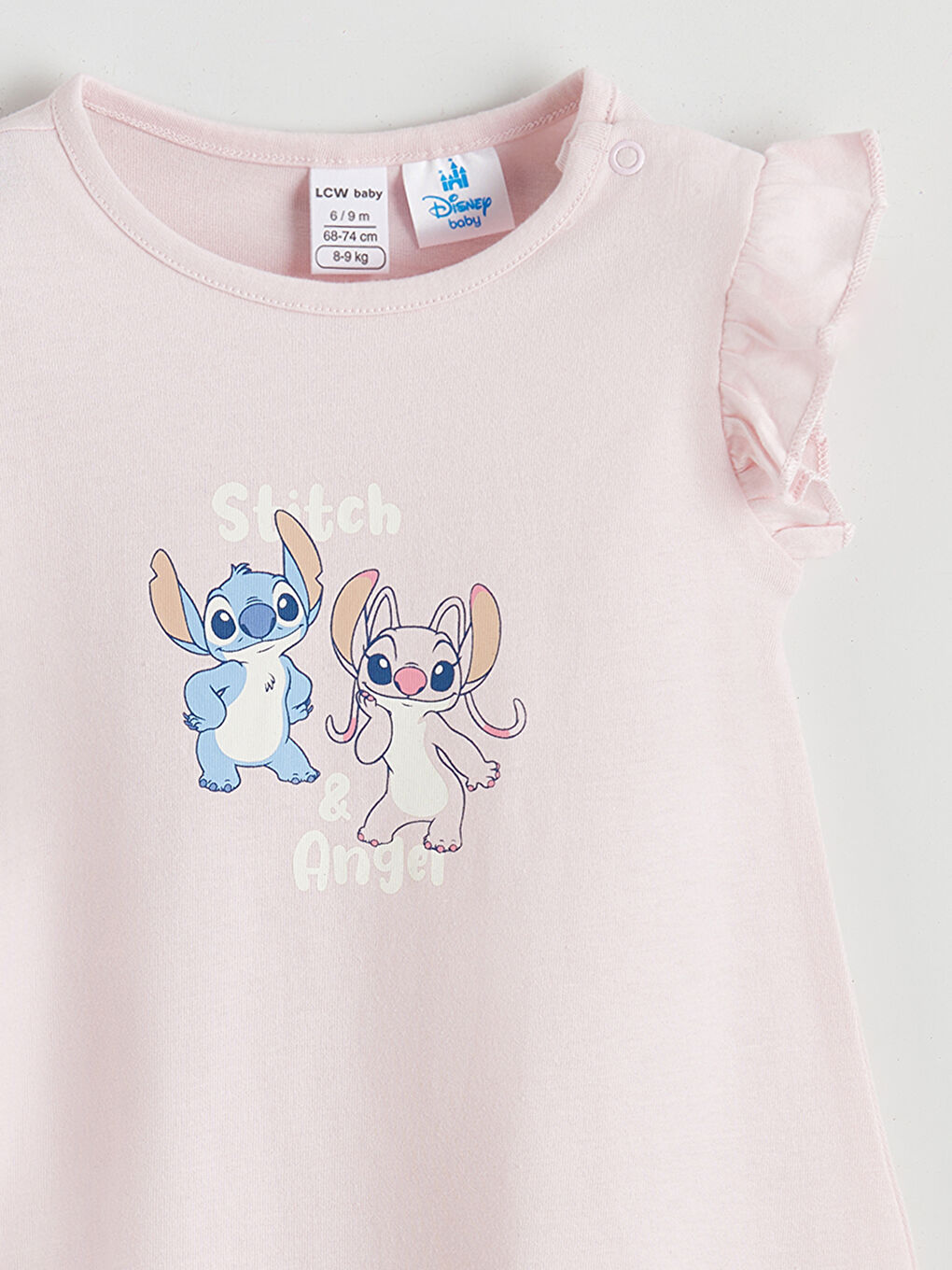 Dvodelni nabrani kombinezon za devojčice.-7