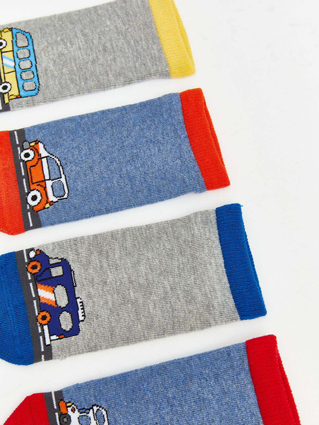 Karışık Baskılı Erkek Çocuk Patik Çorap Seti 7'li-1