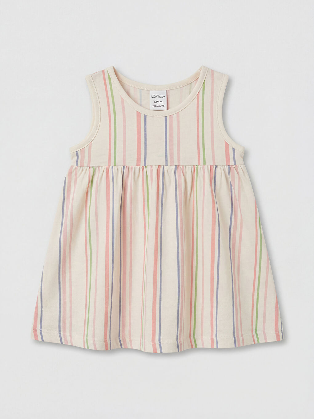 Mercan Fırfırlı Kız Bebek Elbise 3'lü-5