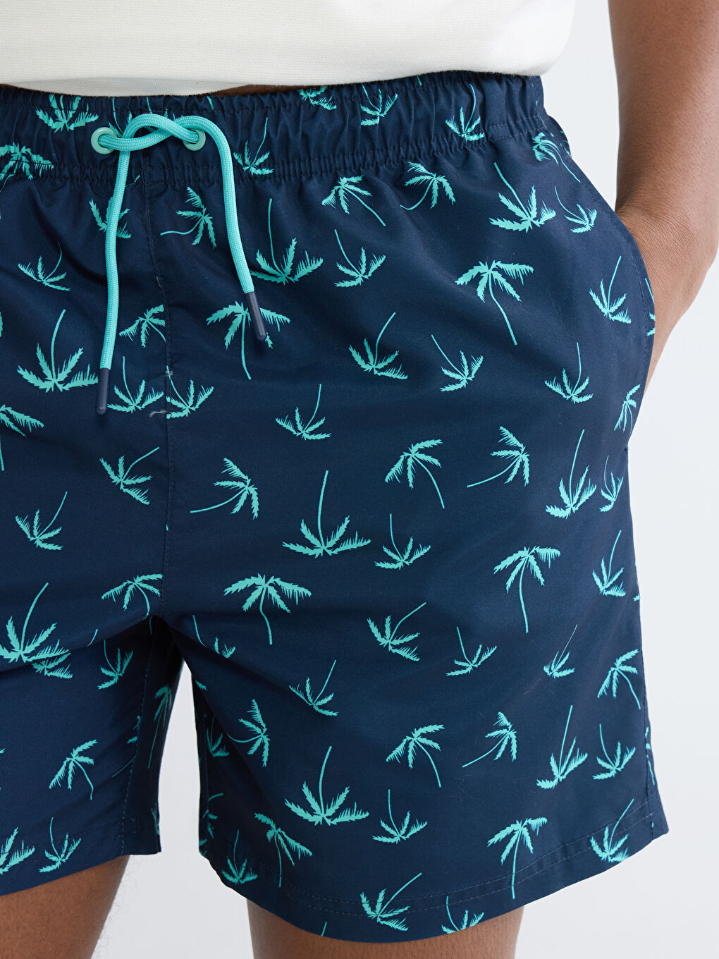 Short Printed Men's Swimming Shorts-2