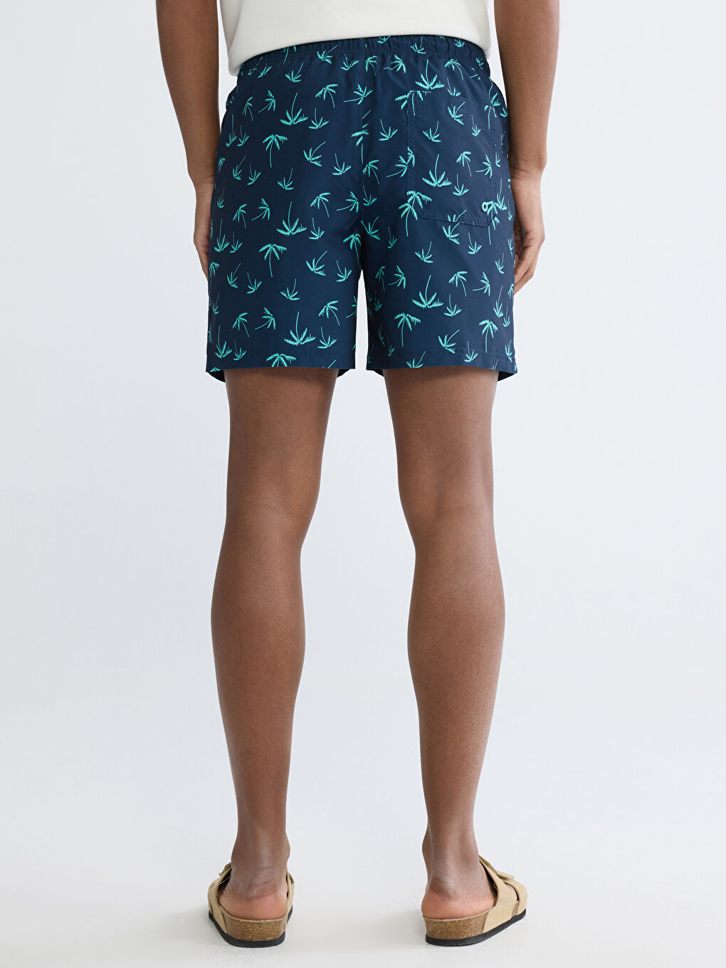 Short Printed Men's Swimming Shorts-3