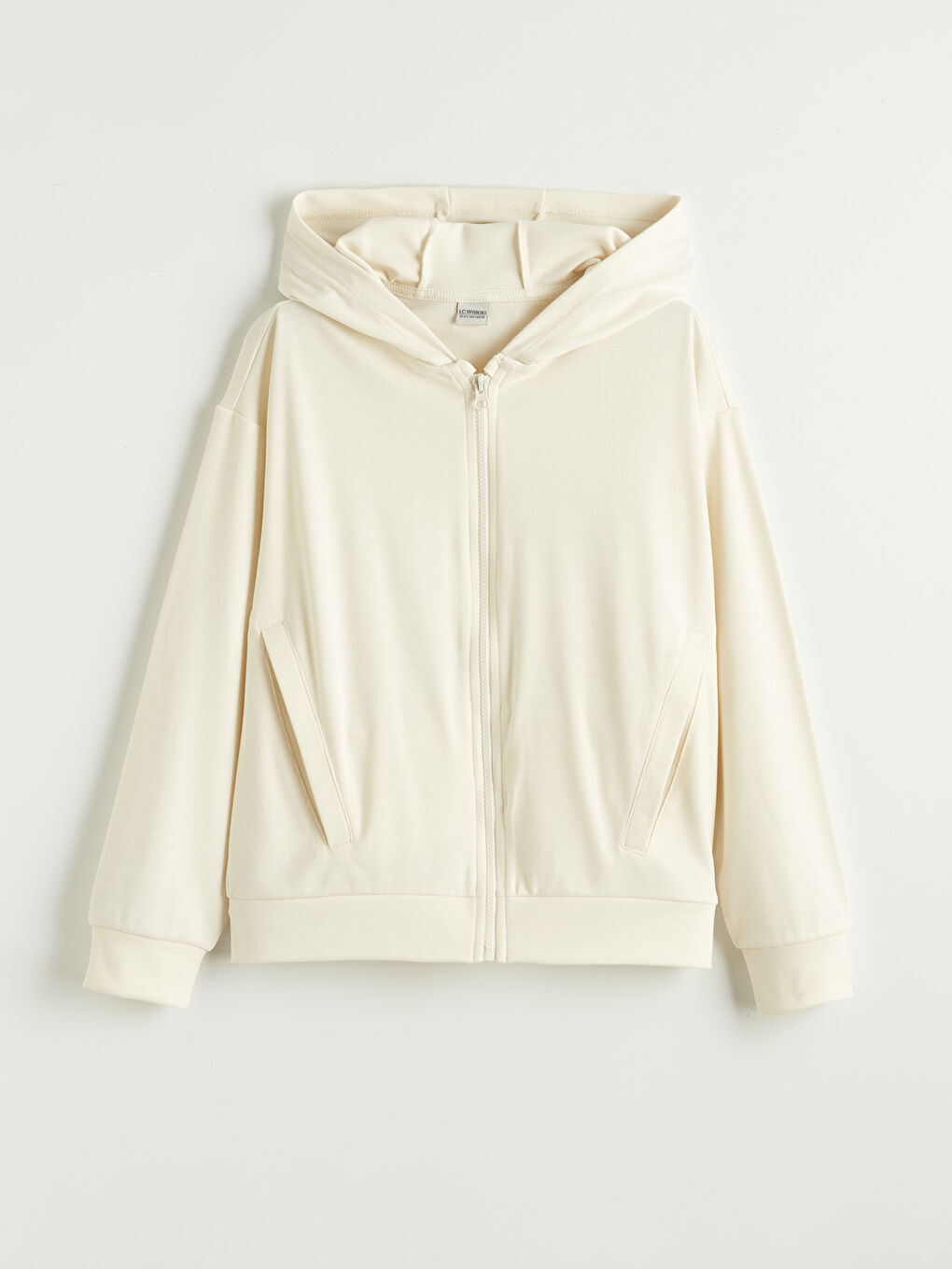 سويت شيرت بسحاب طوبي مصفر فتاة