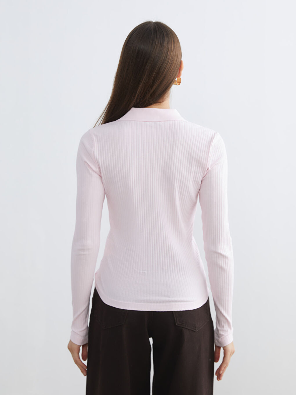 Жіночий боді з коміром-поло-3