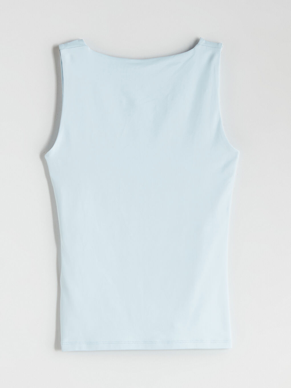 Женщины Голубой Майка-5