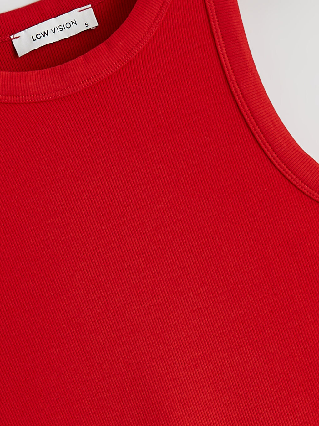 Женщины Красный Майка-5