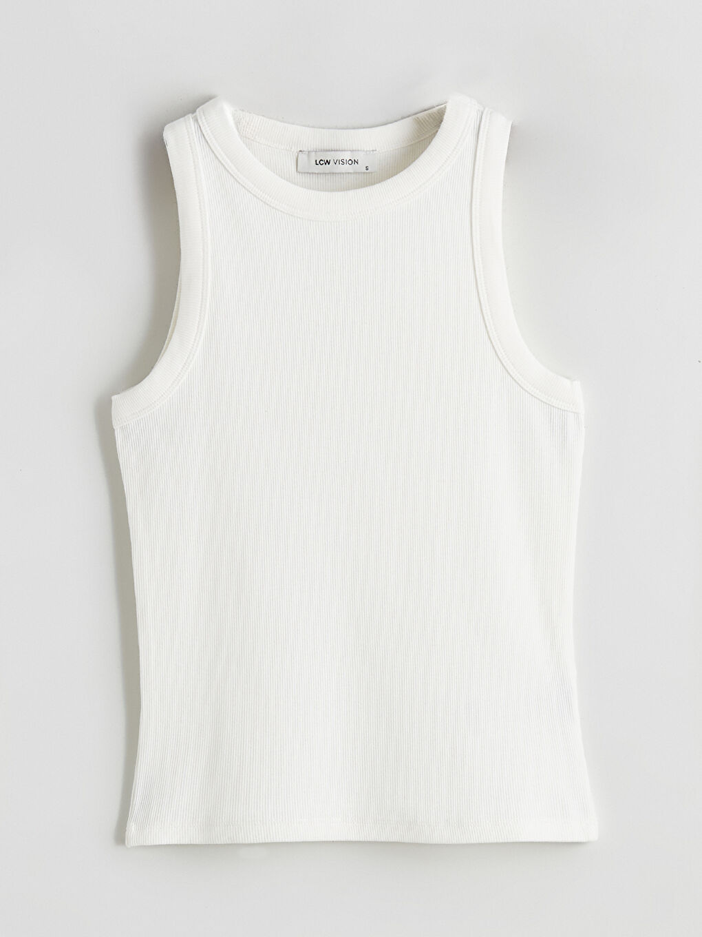 Žena EKRU Majica bez rukava-4