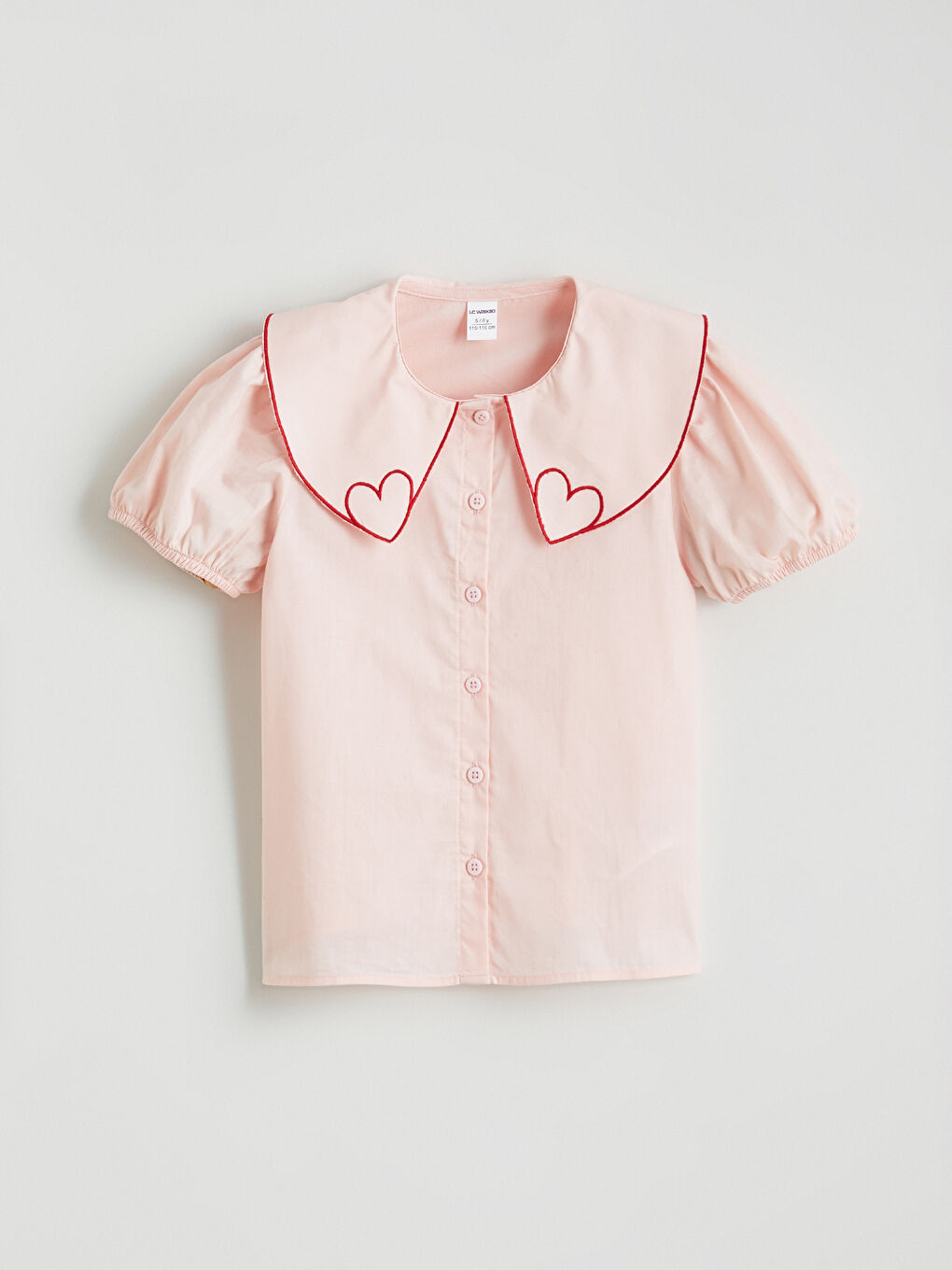 Dečija majica sa Peter Pan kragnom za devojčice