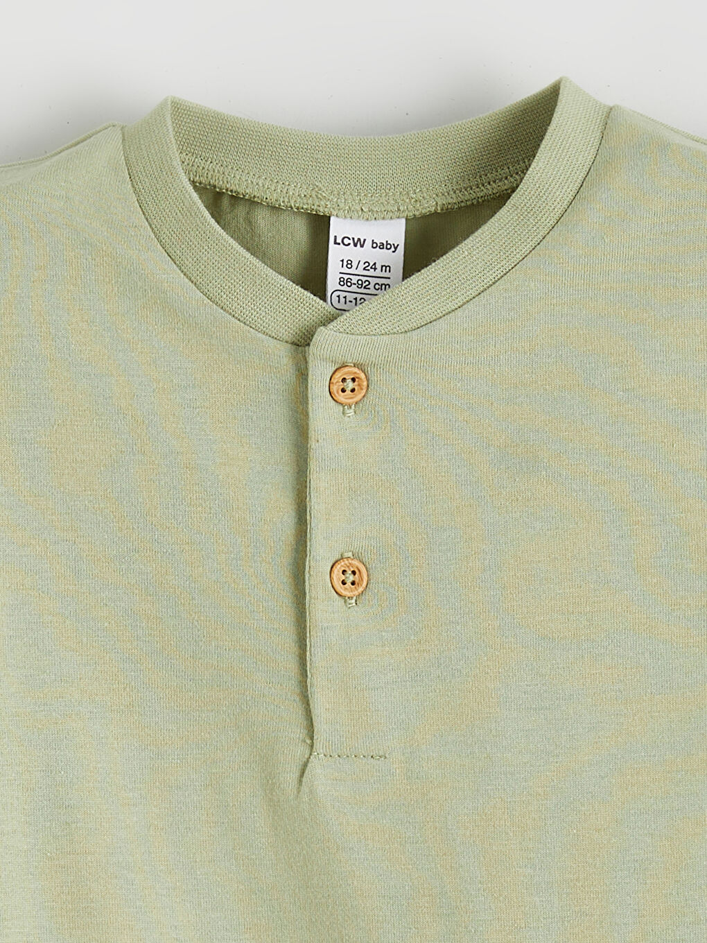 Yeşil Kısa Kollu Bisiklet Yaka Erkek Bebek Tulum-2