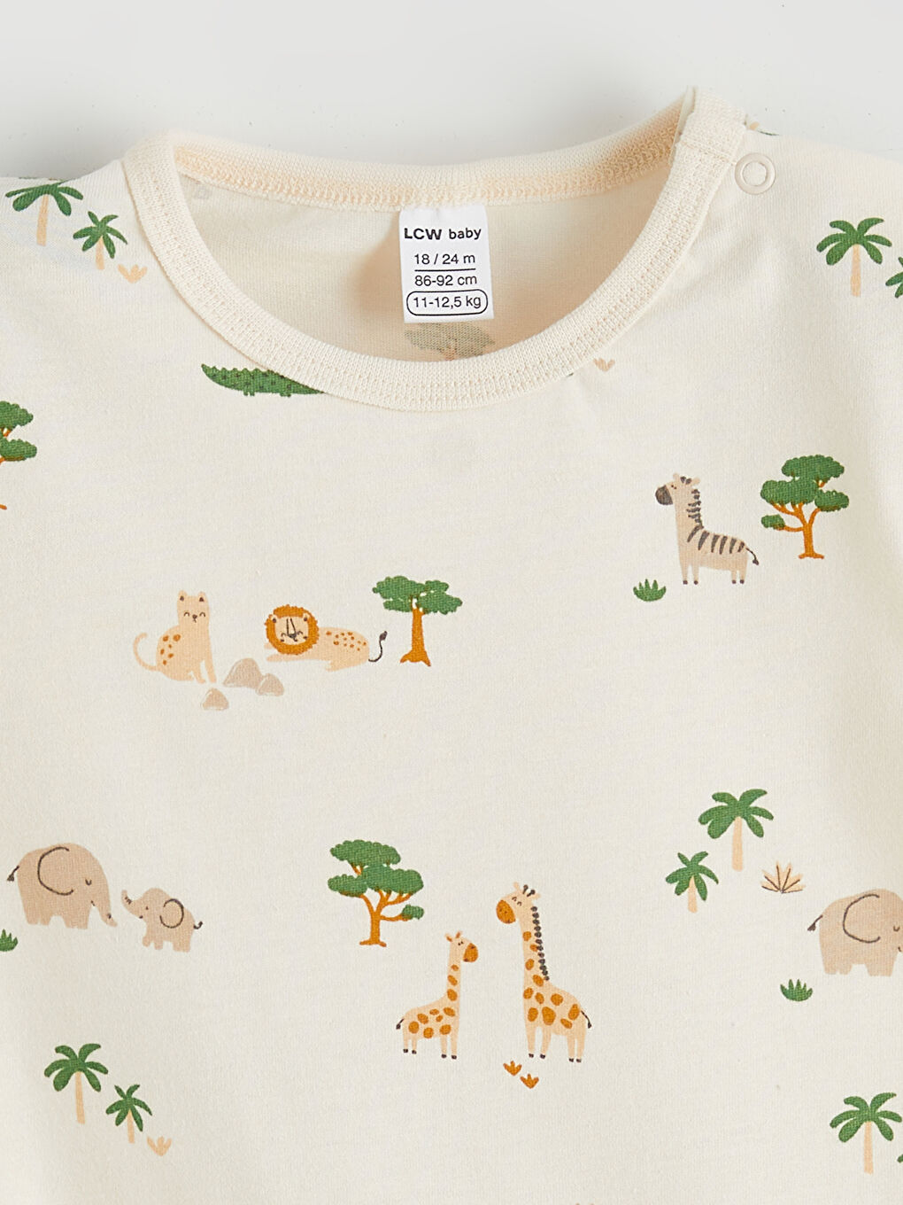 Yeşil Baskılı Erkek Bebek Tulum 2'li-2