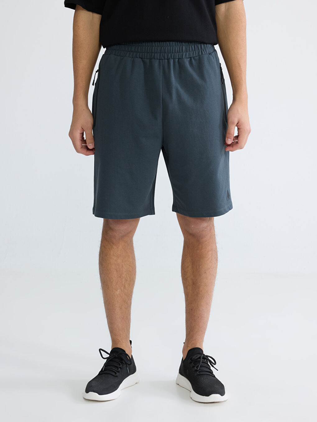 Slim Fit Erkek Spor Şort-1