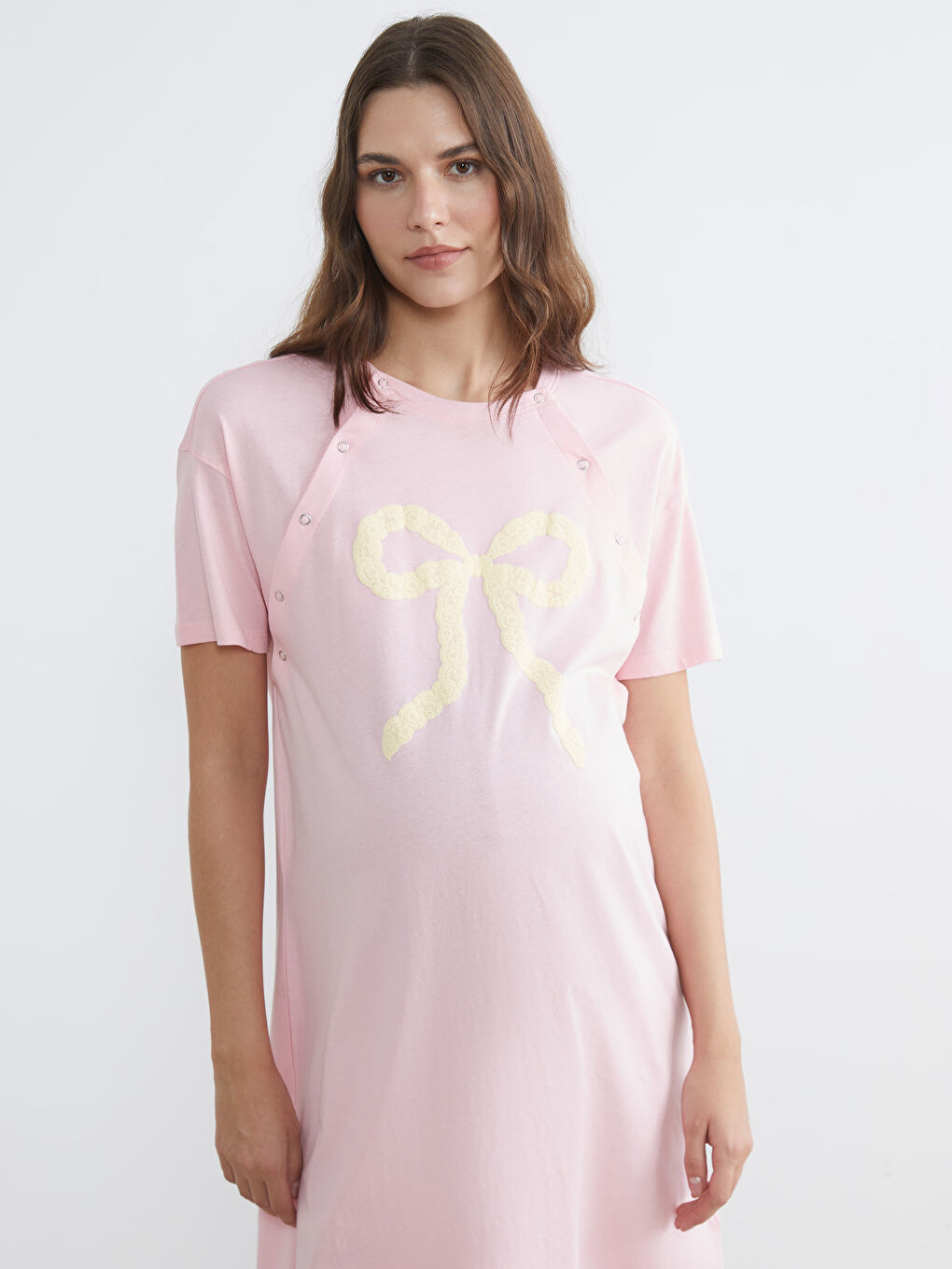 Woman PINK Nightdress-1