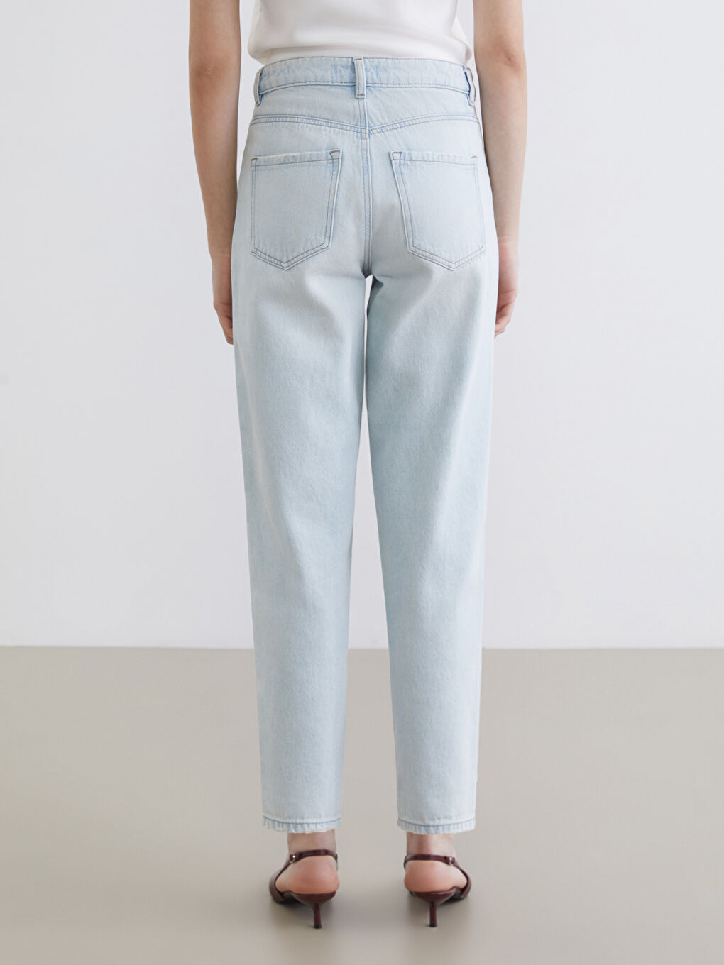 Женщины Индиго Джинсы-3