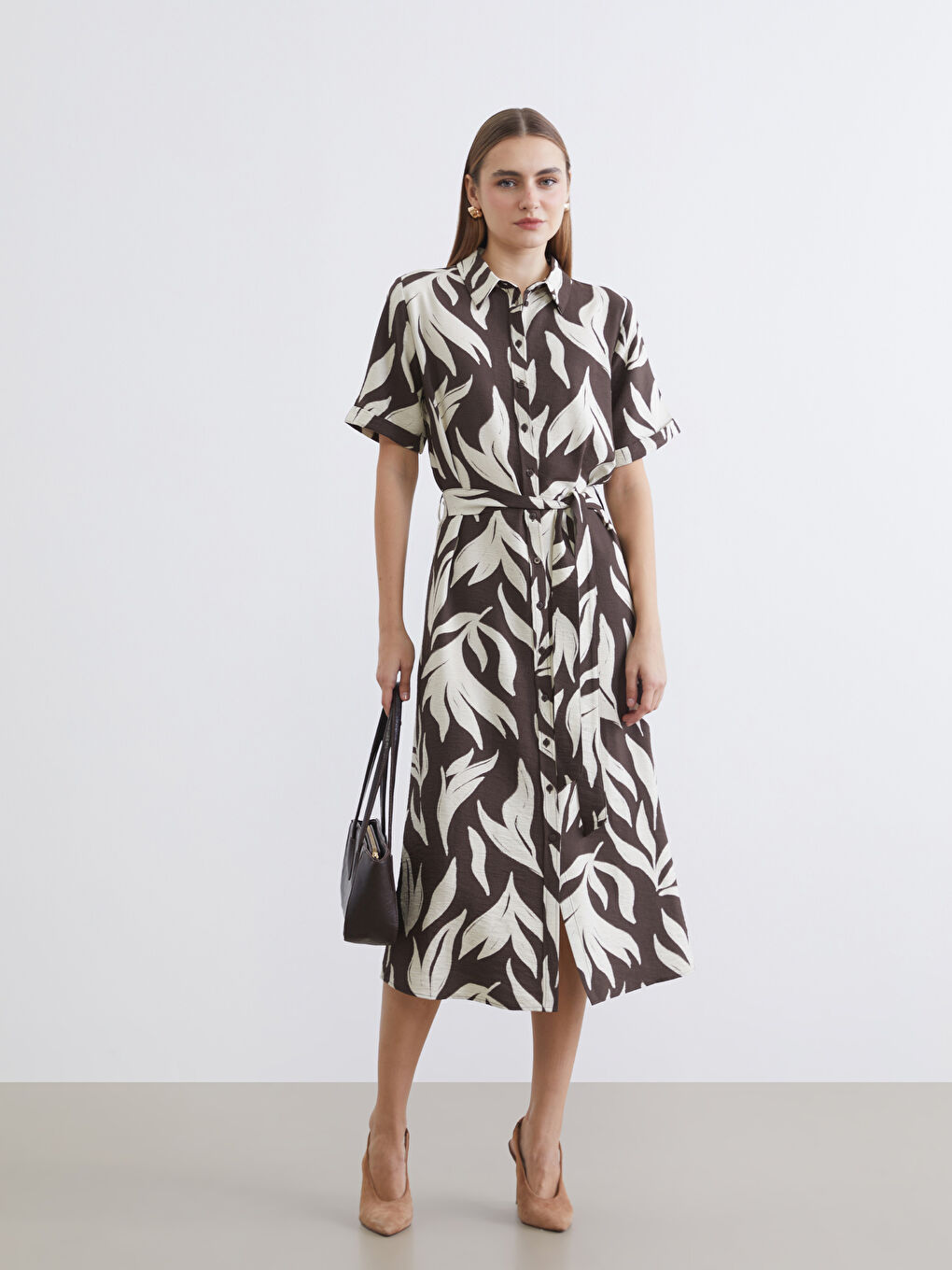 Robe de chemise BRUN Femme