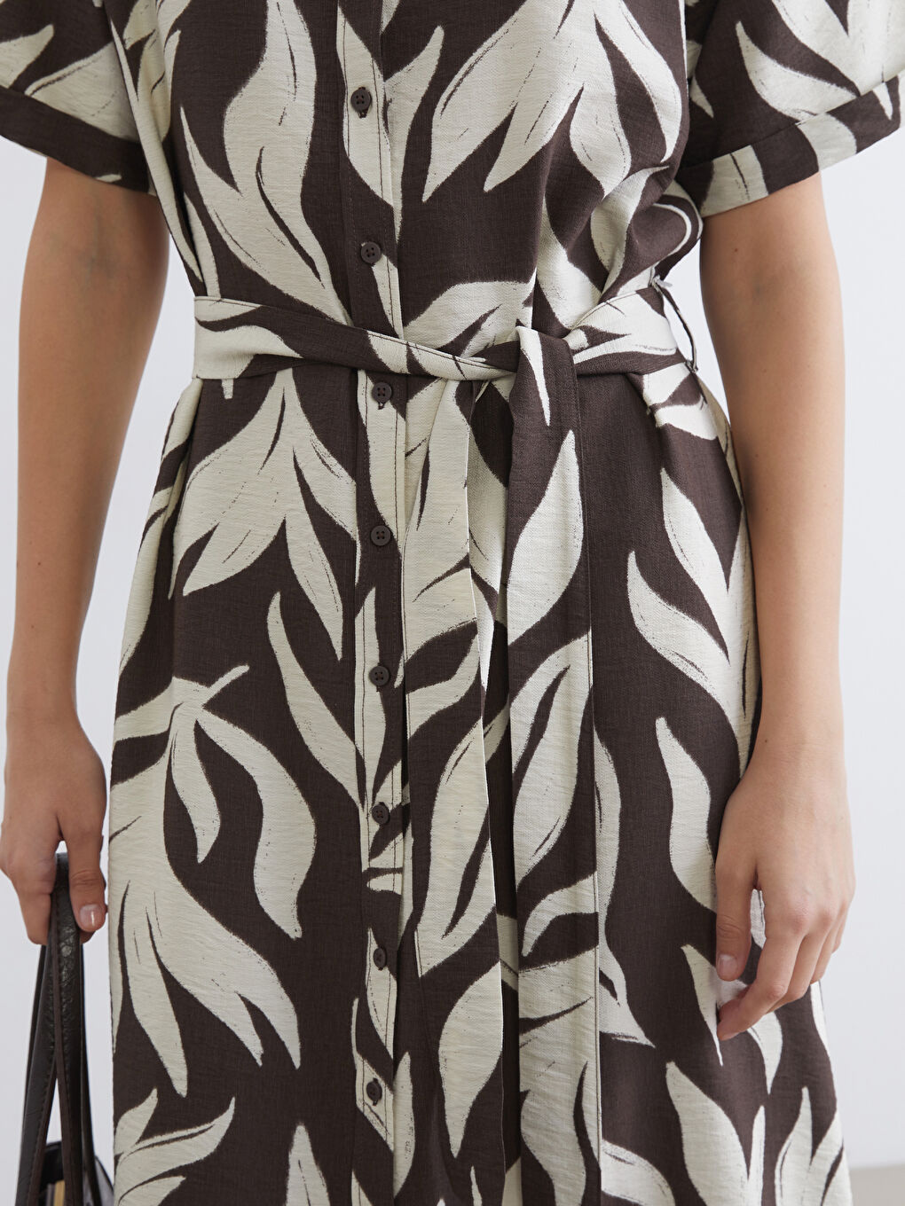 Robe de chemise BRUN Femme-2