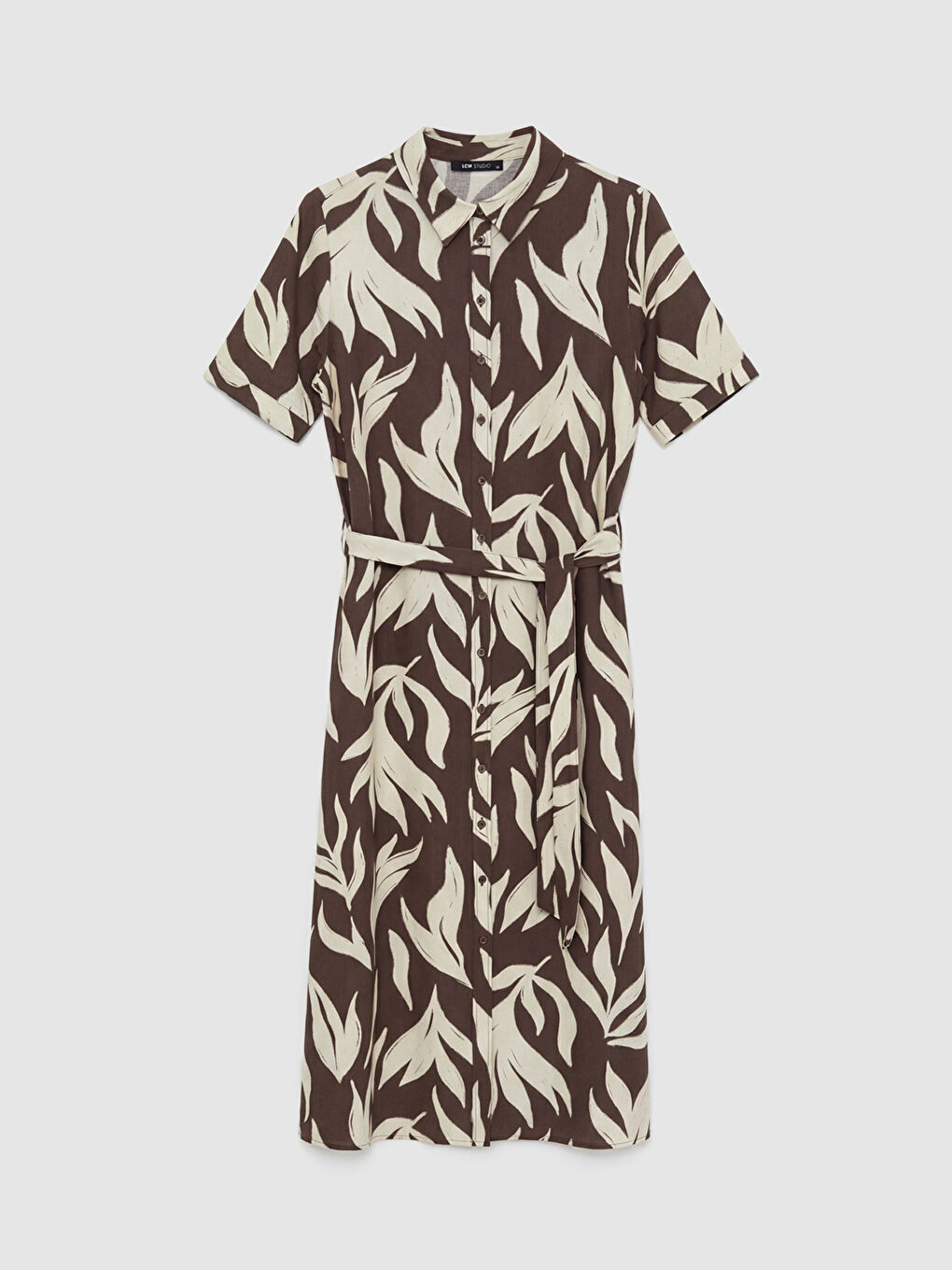 Robe de chemise BRUN Femme-4