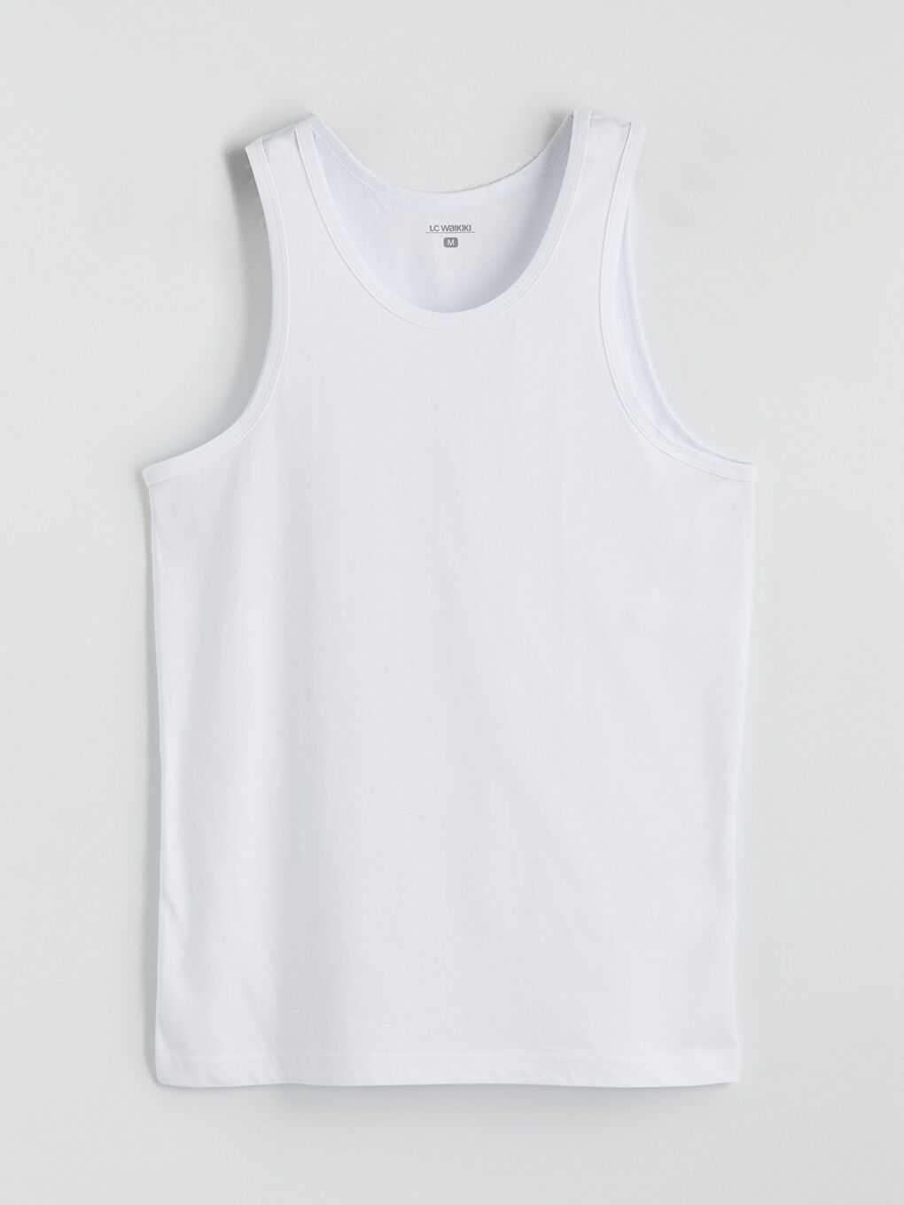 Siyah U Yaka Penye Erkek Atlet 3'lü-1