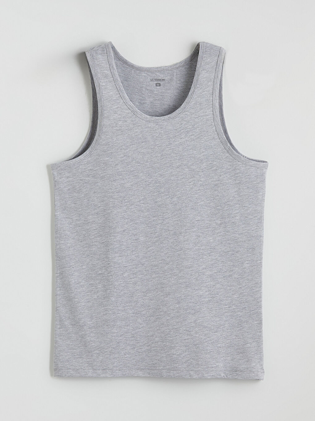 Siyah U Yaka Penye Erkek Atlet 3'lü-4