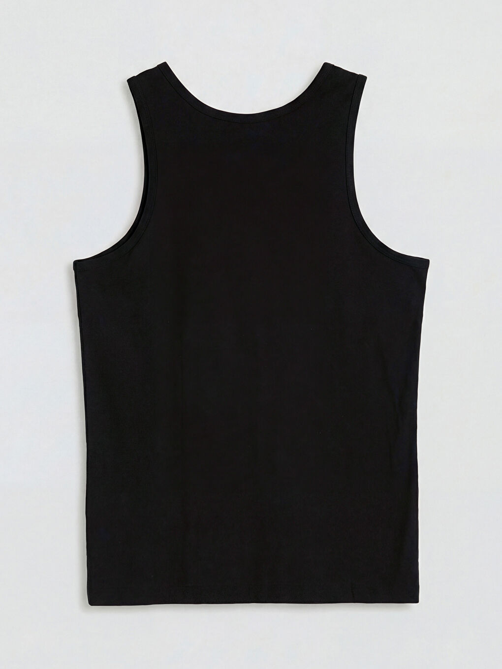 Siyah U Yaka Penye Erkek Atlet-5