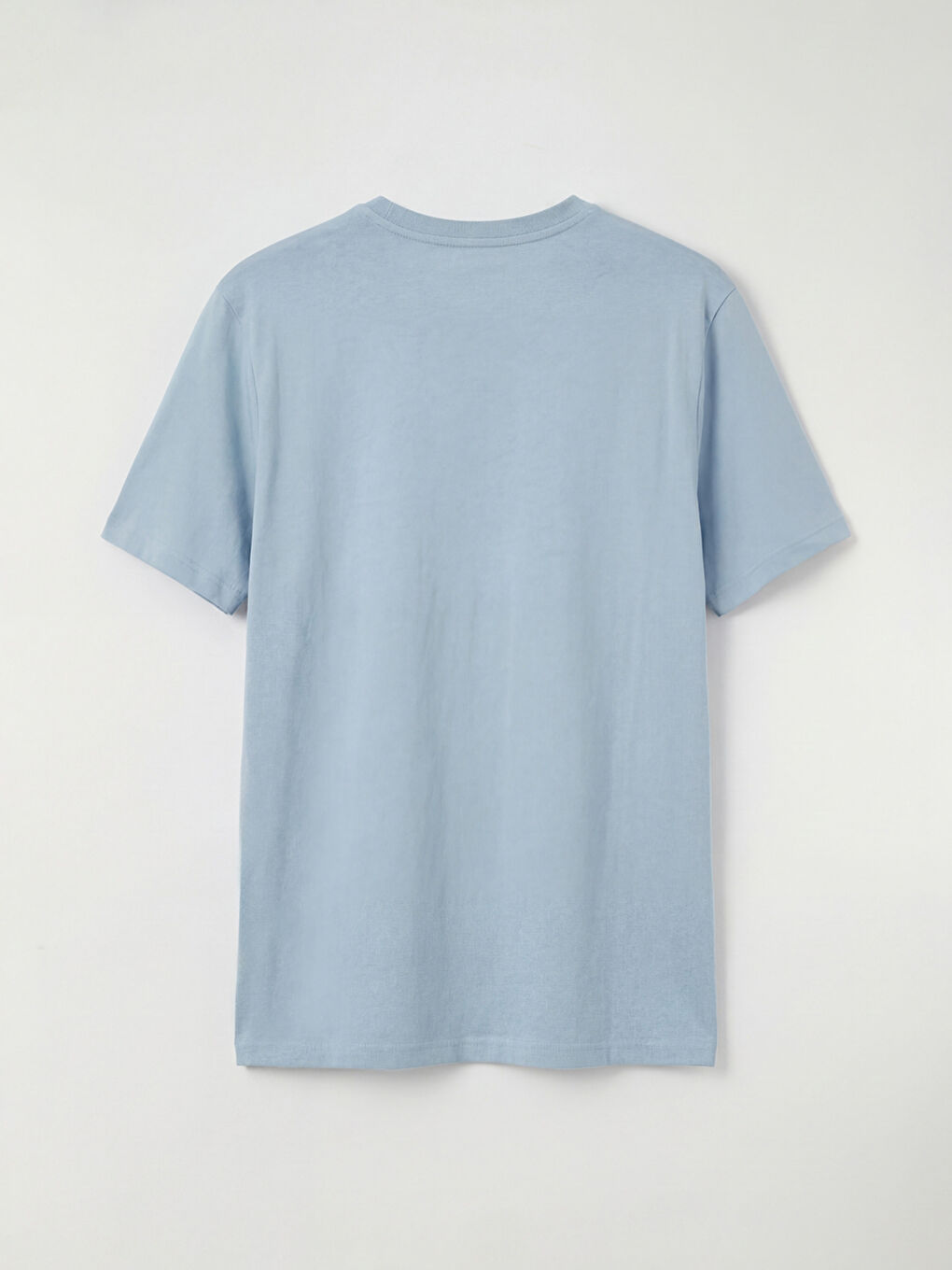 Mavi Bisiklet Yaka Baskılı Erkek Tişört-5