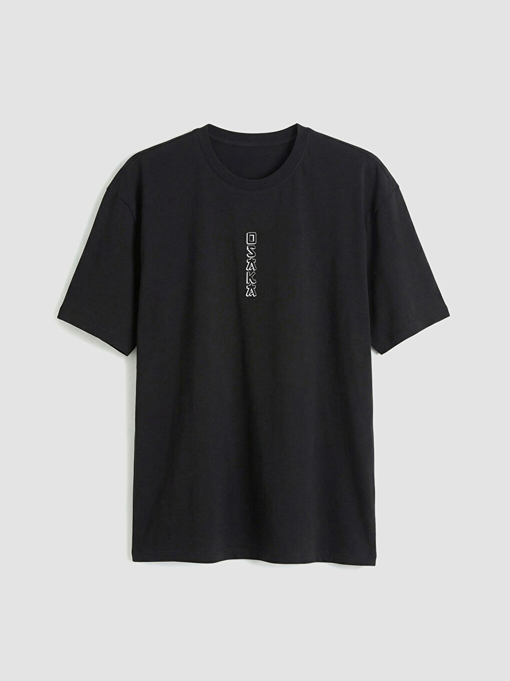 Osaka Print Crew Neck Men's T-Shirt-5
