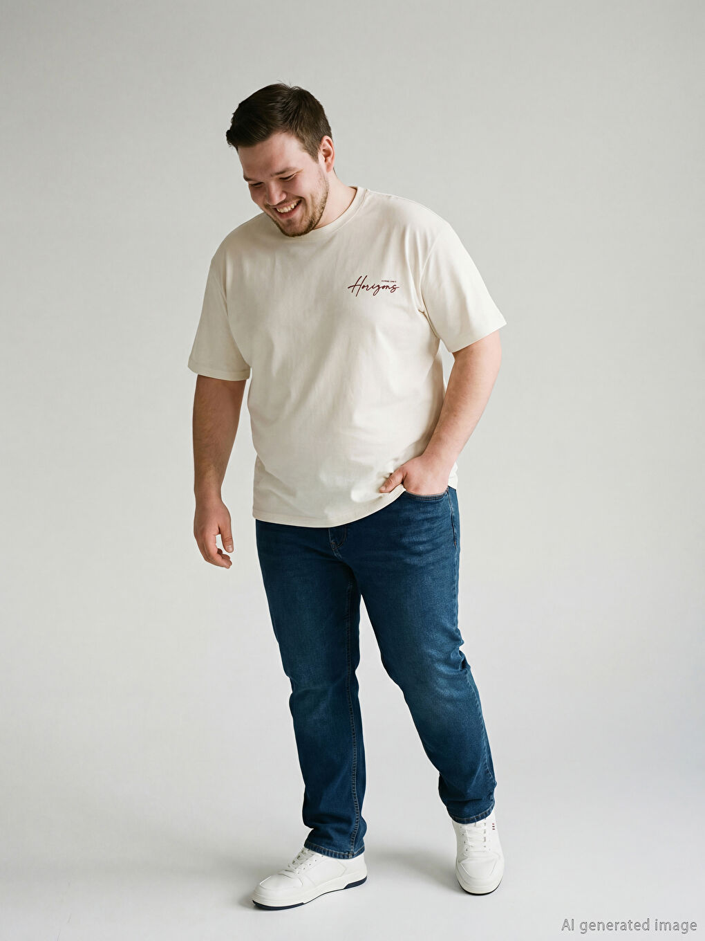 Oversized crew neck printed jersey men's t-shirt-1