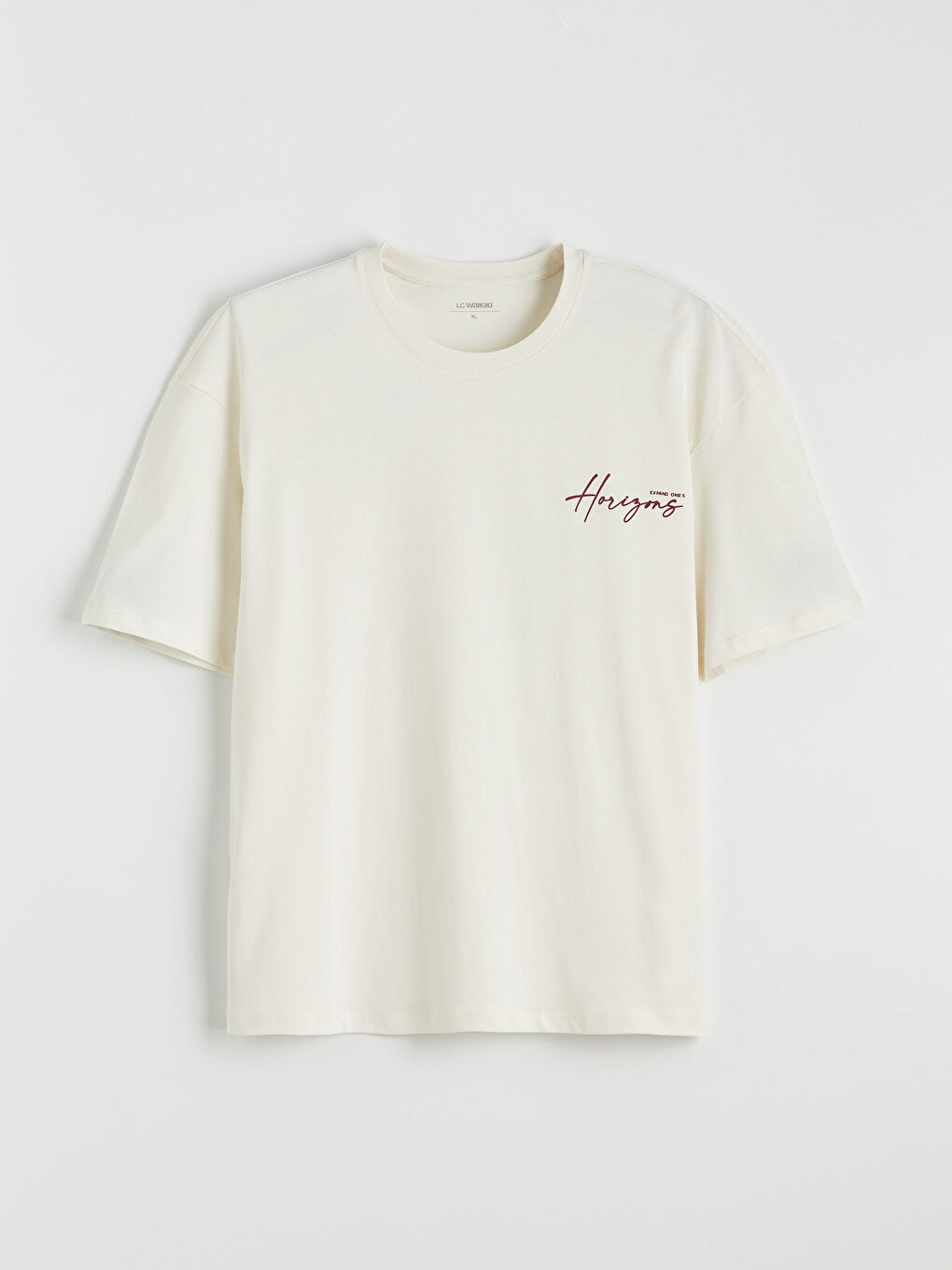 Oversized crew neck printed jersey men's t-shirt-2