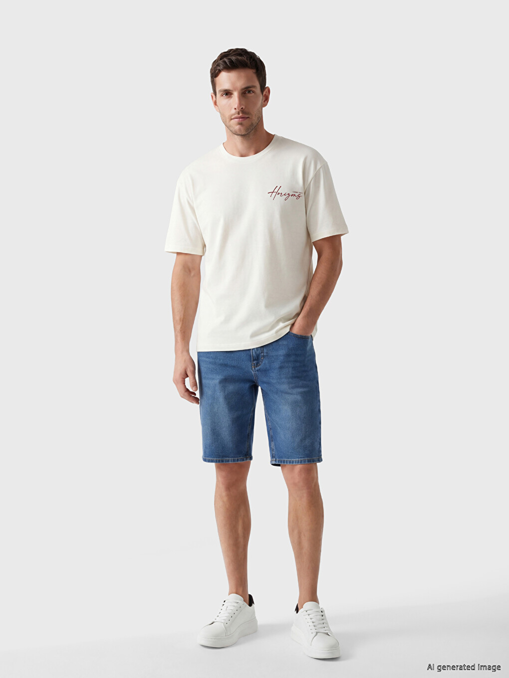 Oversized crew neck printed jersey men's t-shirt-1