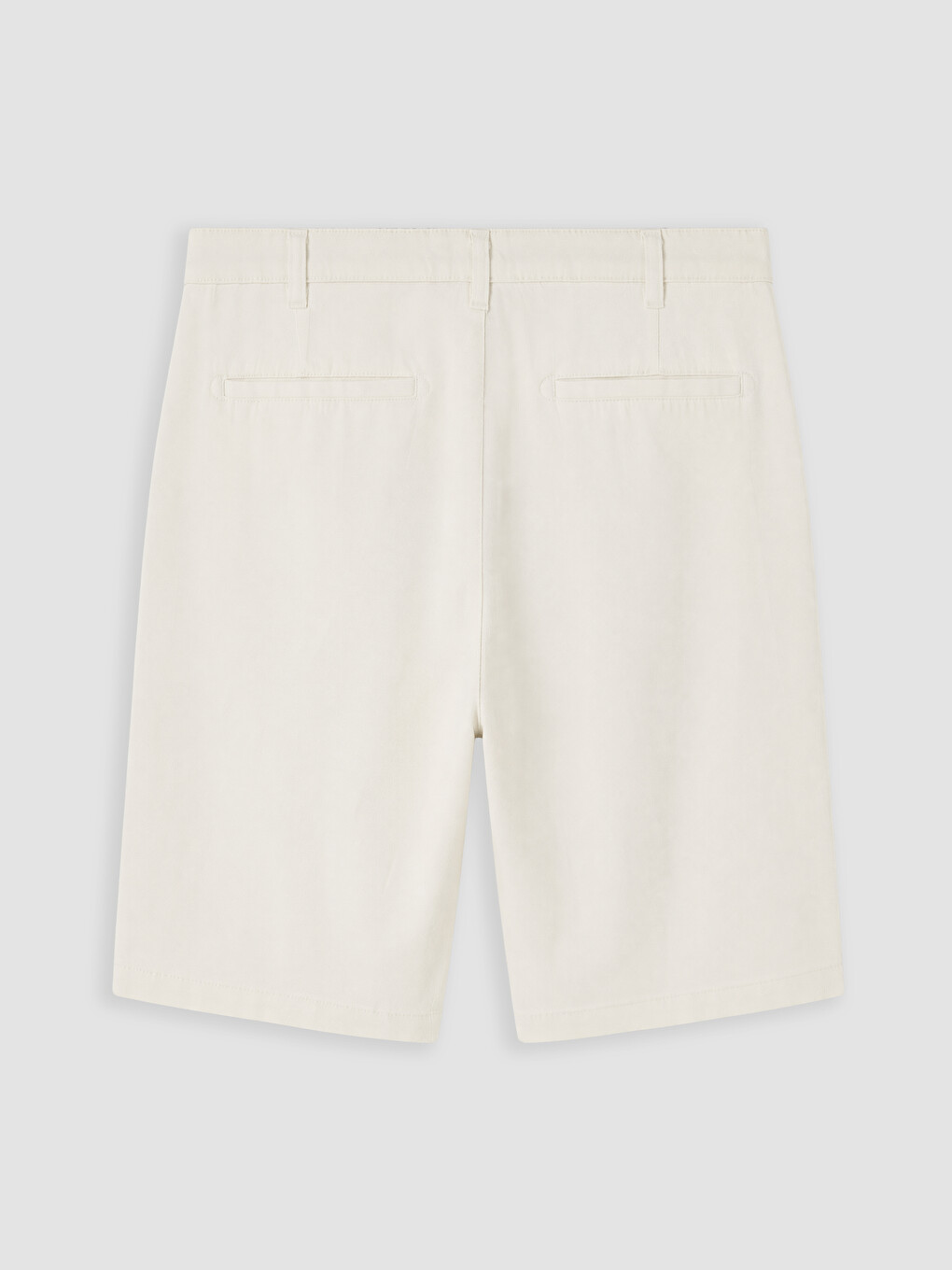 Gri Regular Fit Keten Karışmlı Erkek Şort-2