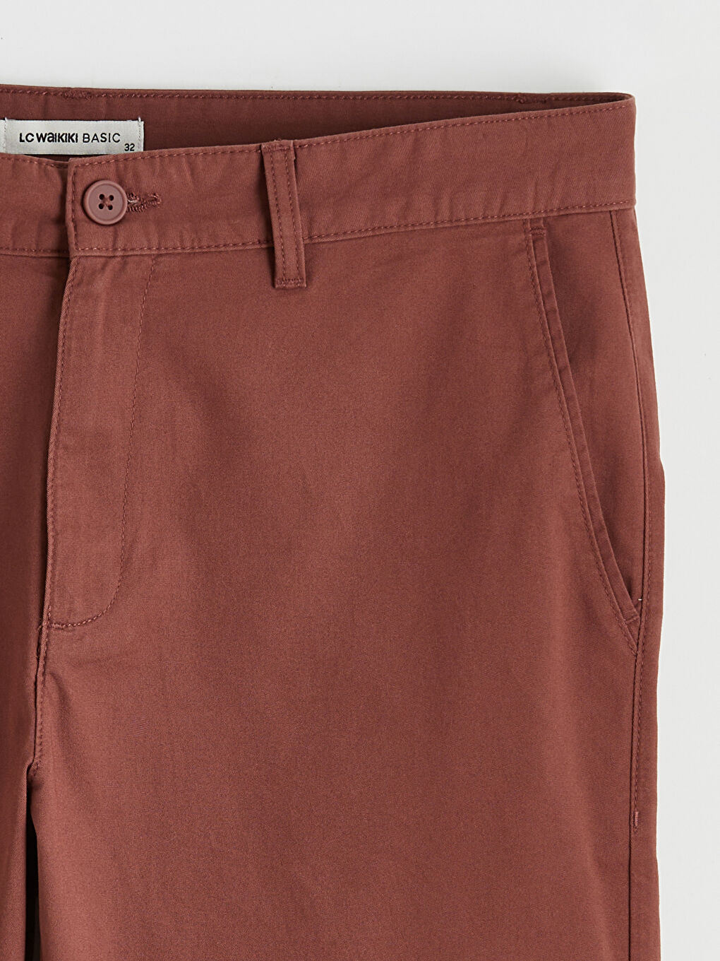 Kahverengi Standart Kalıp Erkek Şort-5