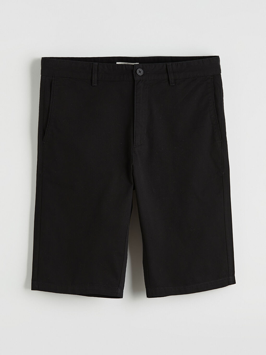 Siyah Standart Kalıp Erkek Şort-4