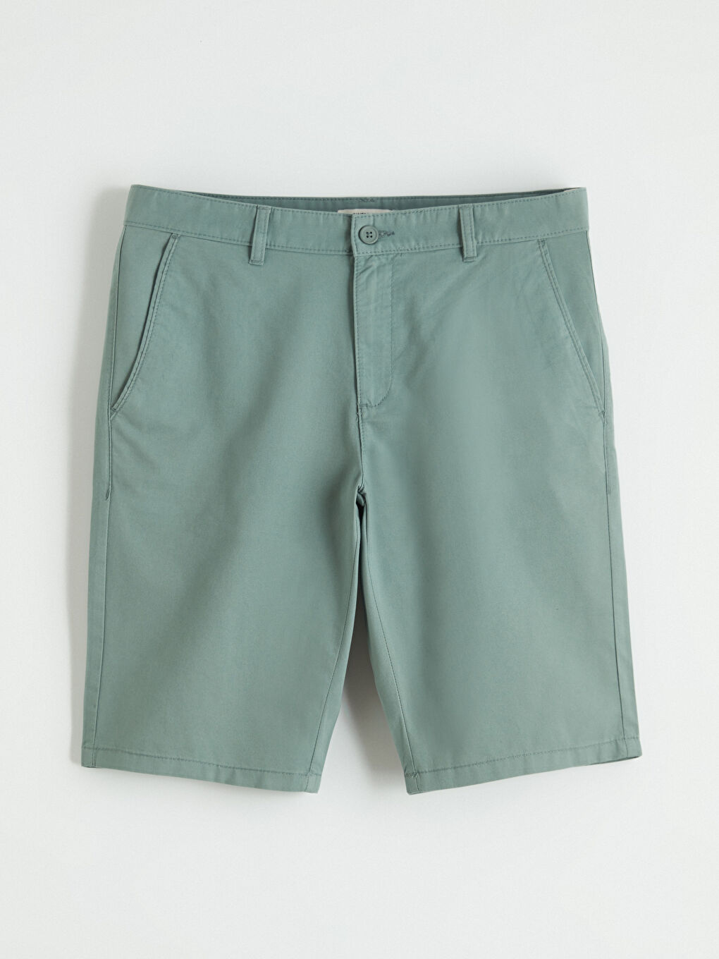 Yeşil Standart Kalıp Erkek Şort-4