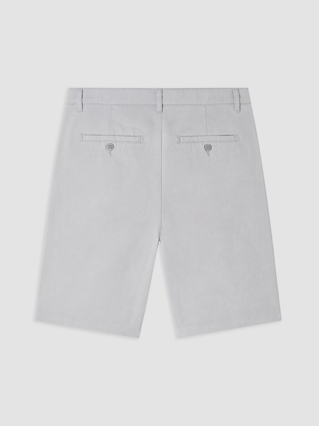 Gri Regular Fit Gabardin Erkek Şort-1