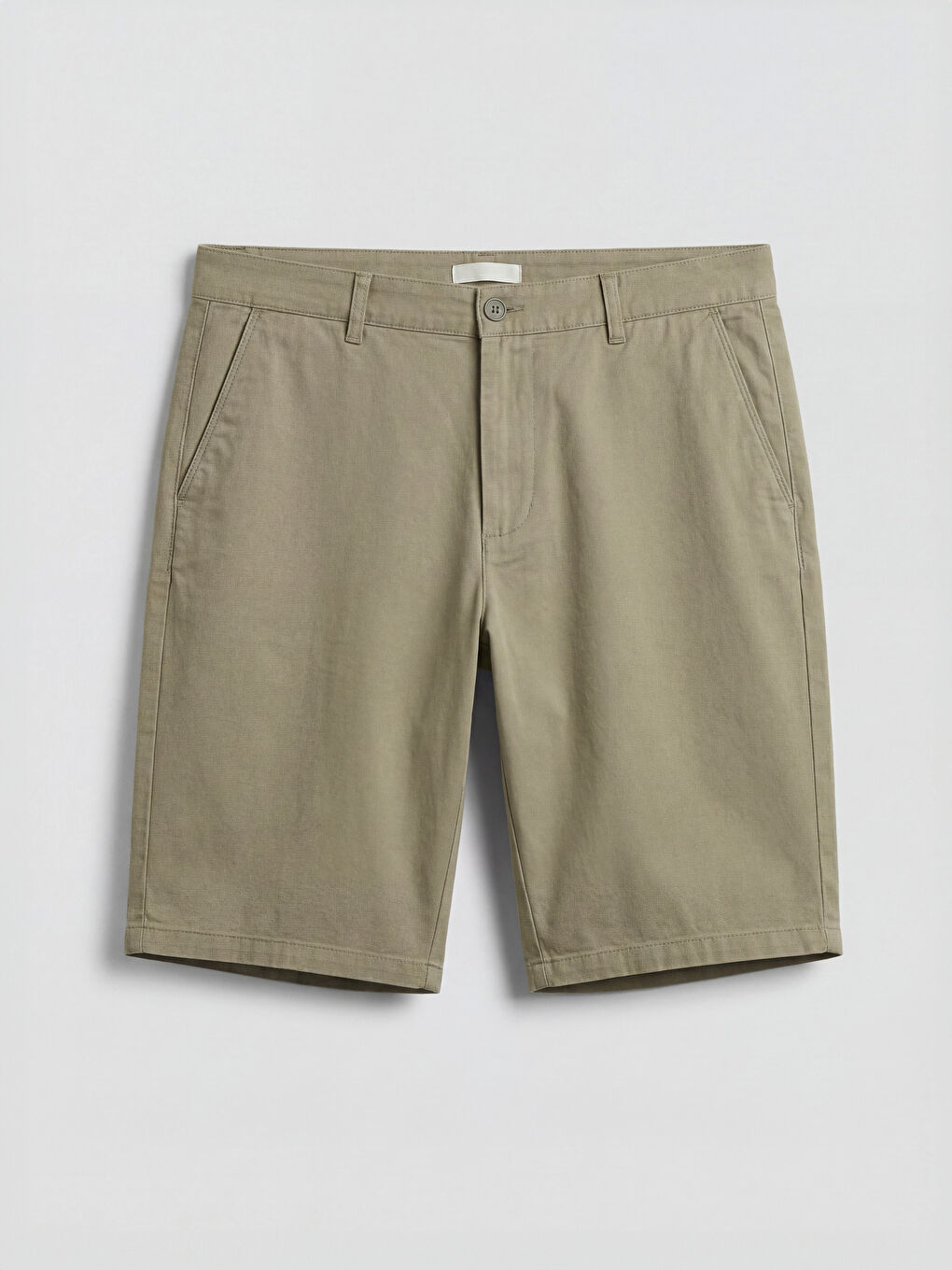 Haki Standart Kalıp Erkek Şort-4