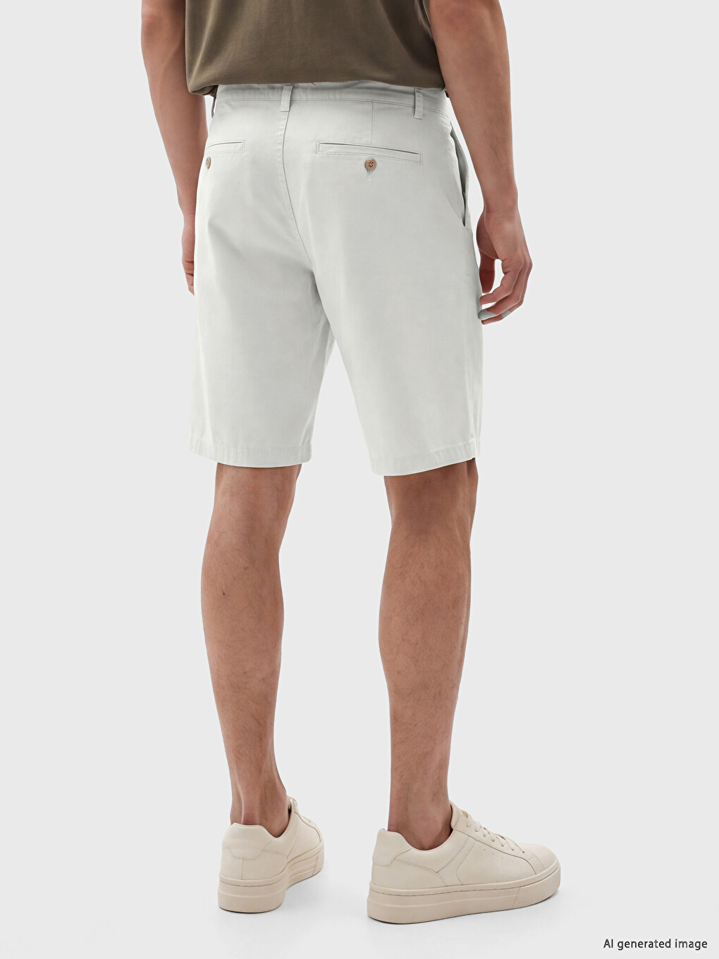Bej Regular Fit Erkek Şort-2