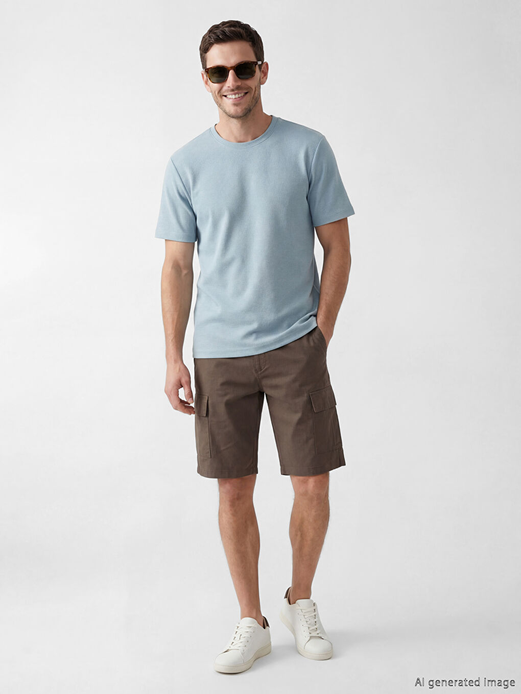 Locker geschnittene Cargo-Shorts für Herren