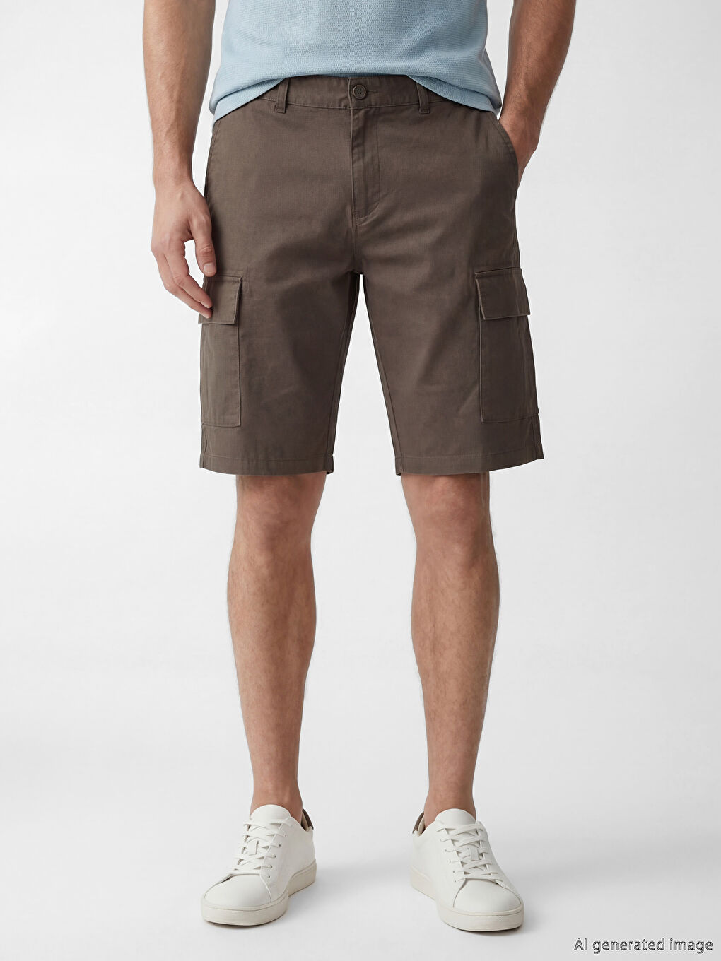 Locker geschnittene Cargo-Shorts für Herren-1