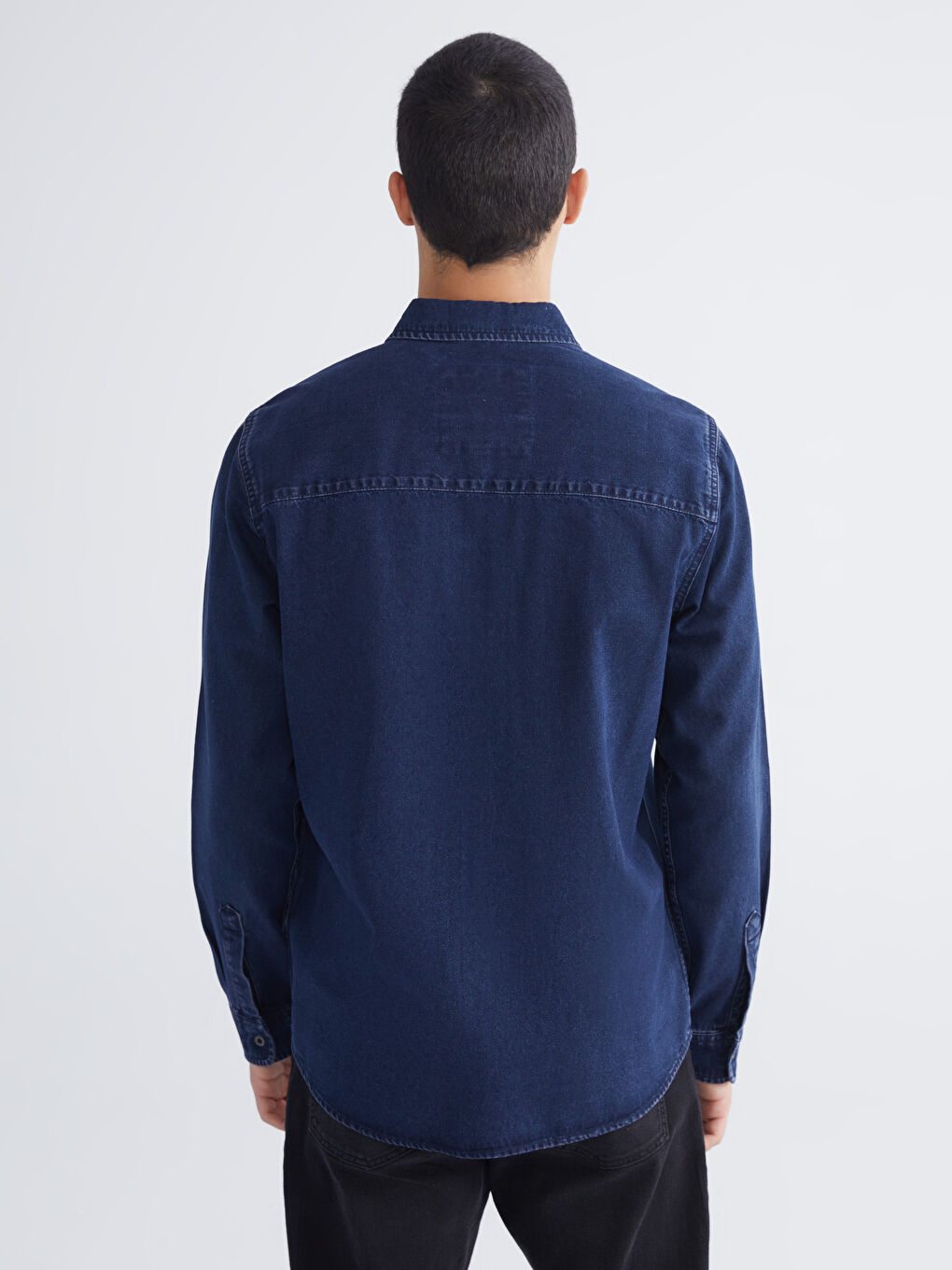 Men's Regular Fit Denim Shirt-3