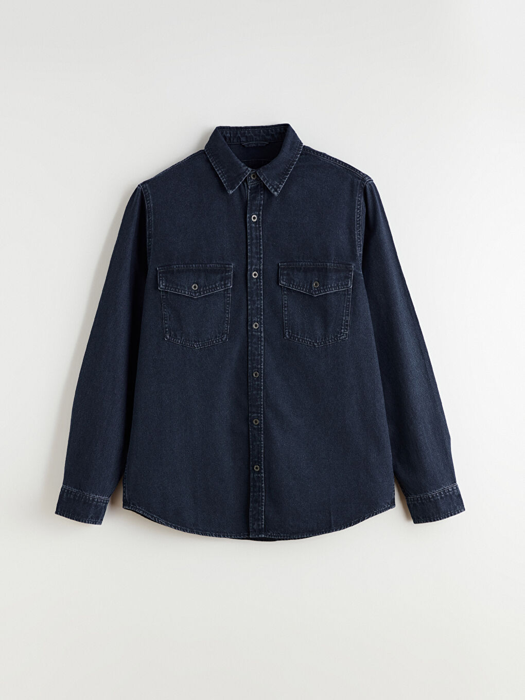 Men's Regular Fit Denim Shirt-4