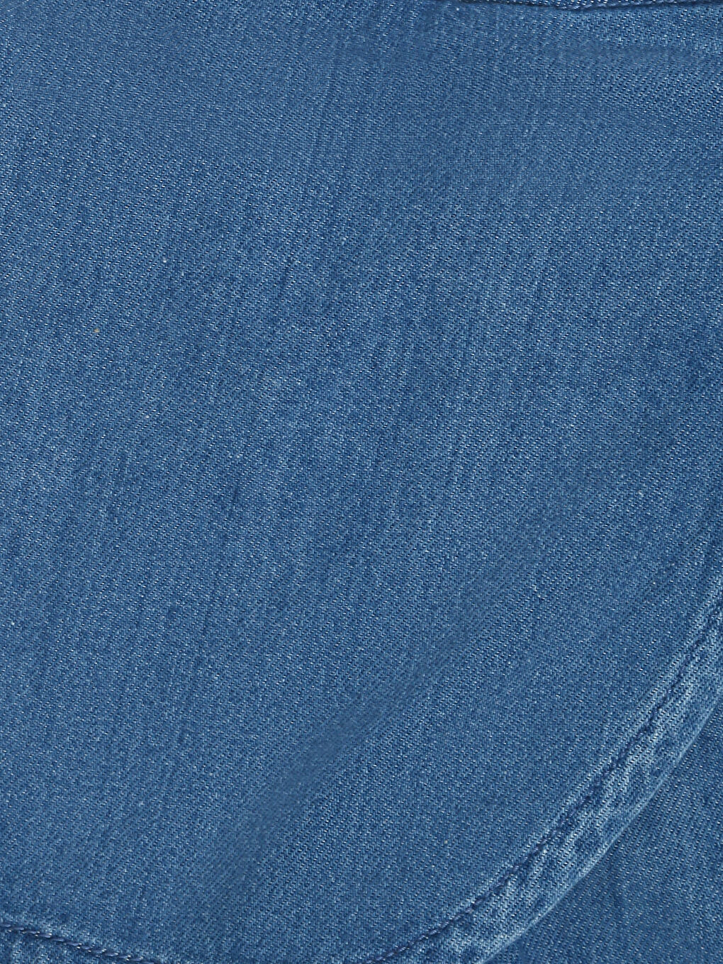 Elastic Waist Girl Jean Short Skirt-2