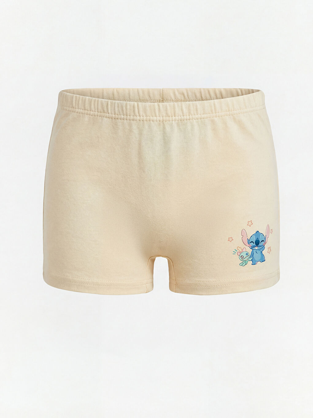 Pembe Kız Çocuk Lilo & Stitch Baskılı 3'lü Boxer-1