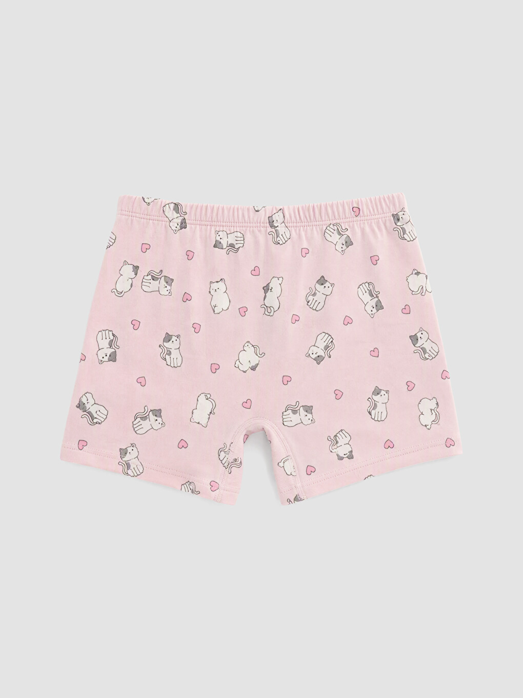Pembe Baskılı Kız Çocuk Boxer 3'lü-2
