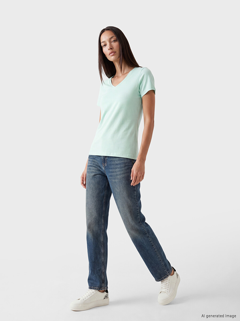 V Neck Women's Body-1