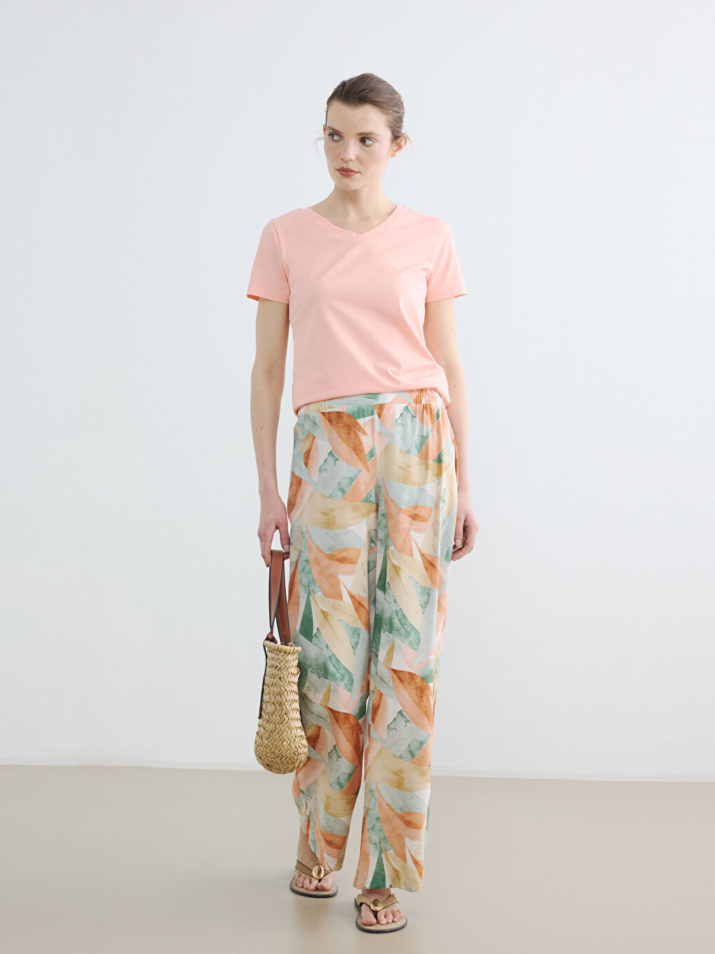 V Neck Women's T-Shirt-1