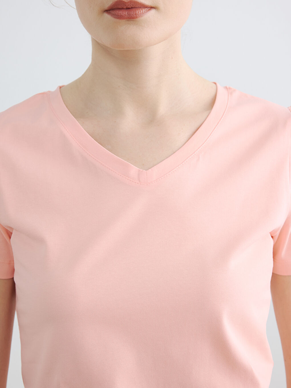 V Neck Women's T-Shirt-2