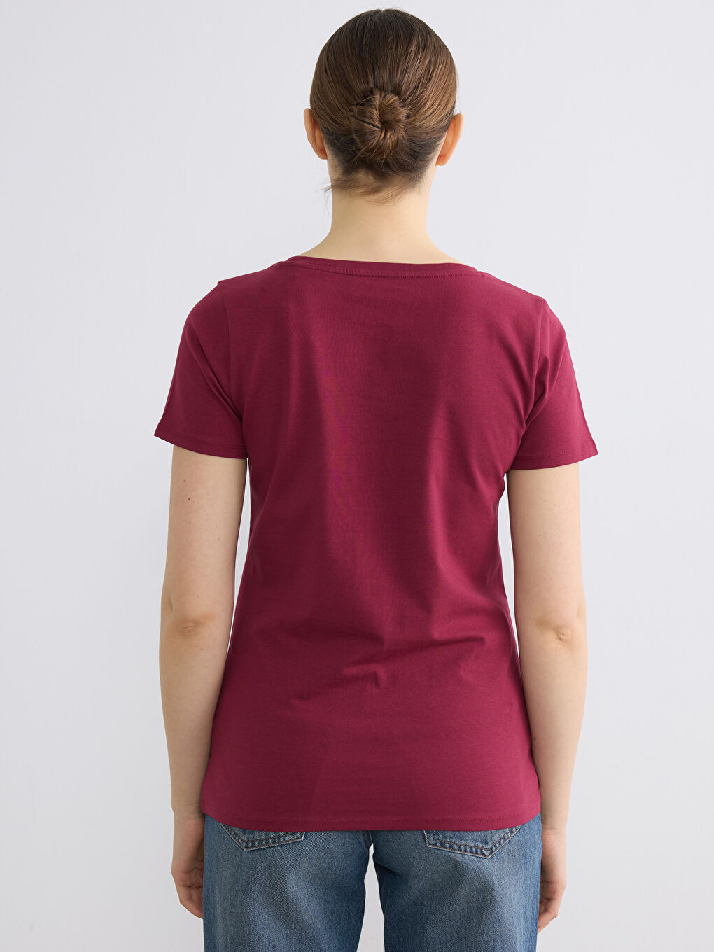 V Neck Women's T-Shirt-3