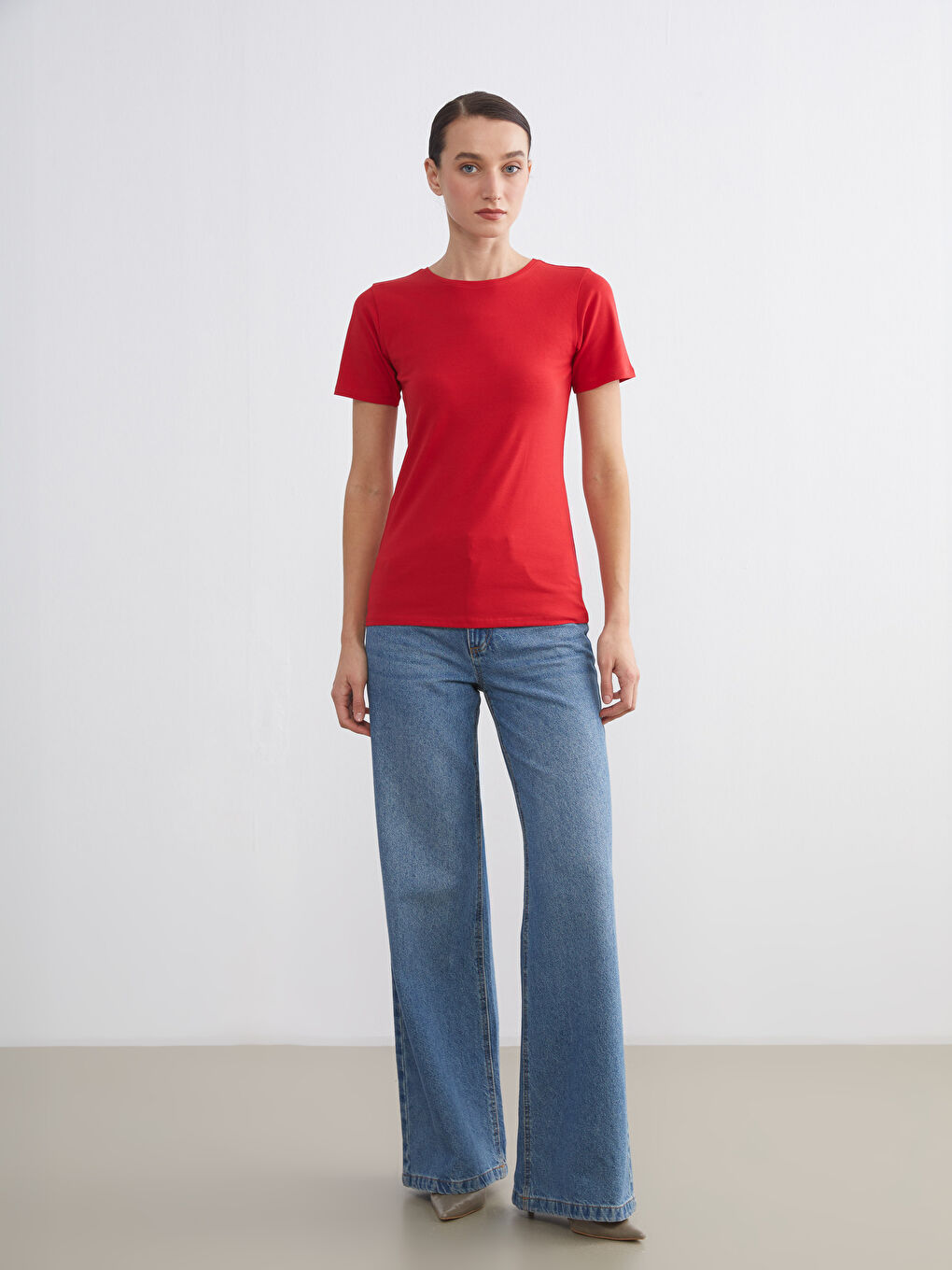 Crew Neck Women's T-Shirt-1