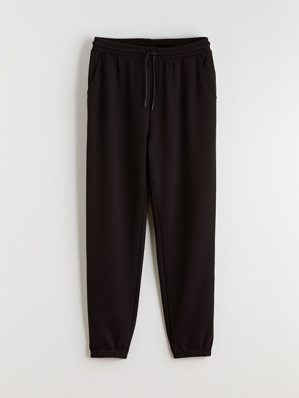 Siyah Soft Touch Kadın Jogger Eşofman Altı-4