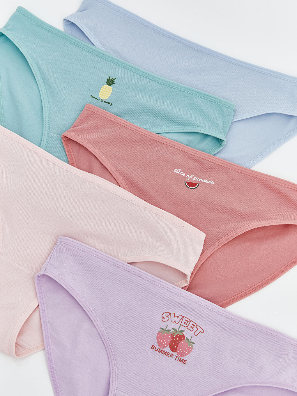 Трусики бикини с принтом, комплект из 5 штук-2